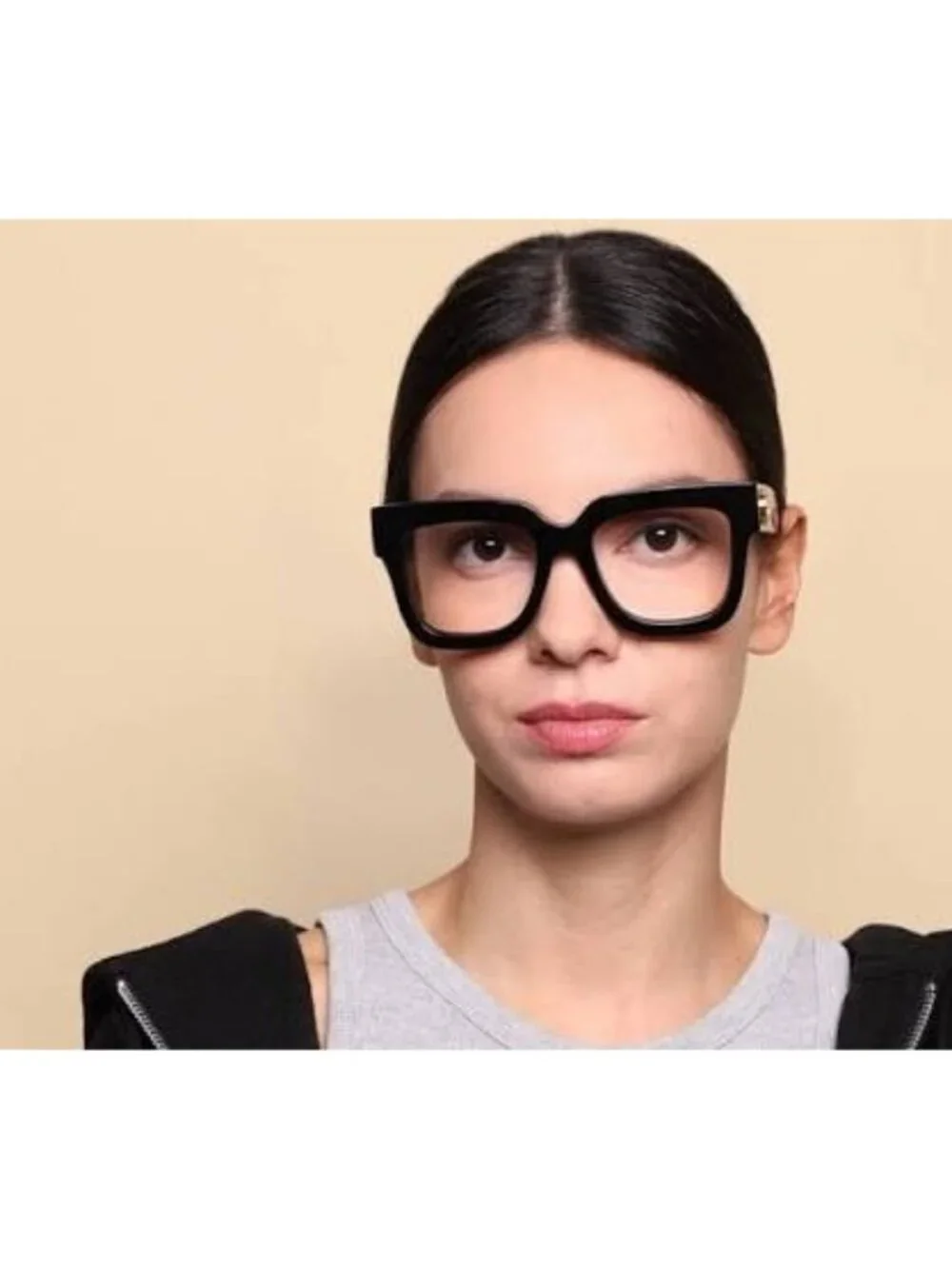 Gucci GG1549O 002 Eyeglasses Havana 52mm Square Frame